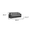 Homeroots 87" Gray Chenille Convertible Futon Sleeper Sofa And Toss Pillows With Storage 607135 - alternate 9