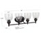 Jonathan Y Marais 30" 4-Light Metal/Glass LED Vanity, Oil Rubbed Bronze JYL7471A - alternate 10