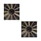 Homeroots Set of Two Black And Gold Wood Analog Square Cinema Wall Clocks, 2PK 516210 - alternate 5