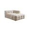 Homeroots Ivory Boucle L Shaped Two Piece Sofa and Chaise Sectional With Toss Pillows 644522 - alternate 14