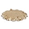 Homeroots 8in Gold Metal Handmade Leaf Trinket Tray 713011 - alternate 9