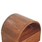 Homeroots 24" Brown Solid Wood Oval One Drawer Nightstand 651869 - alternate 9