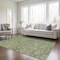 Homeroots 10' X 14' Olive Green And Light Green Floral Washable Indoor Outdoor Area Rug 594652 - alternate 8