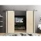 Sartodoors Sliding Double Barn Doors with Hardware, Planum 0011 Natural Veneer and Aluminum Strips, 13FT Rail PLANUM0011DB-S-SHP-84 - alternate 1
