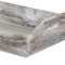 Homeroots White Rustic Finish Wood Serving Tray With Handles 379870 - alternate 8