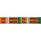 Brady HSS VAP AMMONIA LOW Pipe Marker, 1.125in H x 7in W, Card of 4 EA, 4PK 145899 - alternate 1