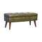 Homeroots 35in Brown Solid Wood Storage Bench With Cabinet 718233 - alternate 8