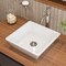 Alfi Brand ALFI brand ABC912 White 17" Square Above Mount Ceramic Sink ABC912 - alternate 1