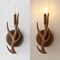Jonathan Y Cody 5.5" 1-Light Southwestern Bohemian Resin/Iron Faux Antler LED Vanity Light, Brown Wood Fin, 2PK JYL6307A-SET2 - alternate 10