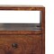 Homeroots 20" Brown Solid Wood Square Two Drawer Nightstand 651577 - alternate 9