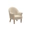 Homeroots 33" Pale Beige And Brown Linen Arm Chair 534139 - alternate 7