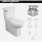 American Standard Cadet 3 Decor Wht Chair Height Elongated Bowl 1.28 GPF Toilet 715AA001.020 - alternate 7