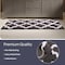 Lavish Home Bathroom Rug Long Non Slip Bath Mat with Trellis Pattern Extra Soft Absorbent Cotton Bath Mat Runner 67-0029-CH - alternate 5