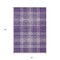Homeroots 3' X 5' Purple Gold And Ivory Plaid Washable Indoor Outdoor Area Rug 596357 - alternate 9