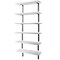 Lavish Home Floating Wood Shelves Set of 6 Shelves for Living Room, Kitchen, Bedroom, or Bathroom Decor 80-FLT-22 - alternate 1