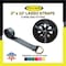 Tie 4 Safe 2'' x 10' Side Mount Wheel Net Tie Down Kit w/ Flat Hook. WLL: 3,333 LBS Black, 4PK RT04CK-5210-M11W27-BLK-BW02P-BLK-4 - alternate 2
