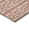 Homeroots 5' X 8' Salmon And Ivory Geometric Washable Indoor Outdoor Area Rug 613802 - alternate 7