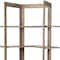 Homeroots 72" Brown Distressed Solid Wood Four Tier Corner Bookcase 392222 - alternate 10