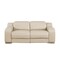 Homeroots 76in Cream and Silver Italian Leather Power Reclining Loveseat 720477 - alternate 1