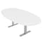 Skutchi Designs 6 Person Conference Table With Power Unit | 6' Boval Table | Harmony Series HAR-BOVL-48X72-T.BK-W960-NA - alternate 5