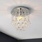 Jonathan Y Lillibet 9.88" 1-Light Traditional Transitional Iron LED Semi Flush Mount, Chrome/Clear JYL9900A - alternate 10