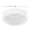 Smarty Had A Party 18 in White Round Plastic Trays with Lids, 25PK 9928WHCS-CASE - alternate 6