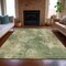 Homeroots 10' X 14' Sage And Beige Abstract Washable Indoor Outdoor Area Rug 630704 - alternate 5
