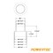 Powertec 4 in. to 3 in. Reducer and 4 in. Dust Control Flex Cuff for Woodworking Dust Collection Fittings 70475N - alternate 6