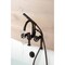 Kingston Brass 7" Center Deck-Mount Clawfoot Tub Faucet with Hand Shower, Oil Rubbed Bronze AE8105RX - alternate 5