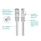 Monoprice Ethernet Cable, Cat 5e, White, 25 ft. 142 - alternate 6