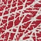 Homeroots 3' X 5' Red And White Abstract Washable Indoor Outdoor Area Rug 559319 - alternate 9
