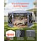 Vevor 6 Sided Pop up Gazebo Screen Tent Removable Top 12x12 ft for 8-10 Persons FY12X12Smoky Gray-6 - alternate 7