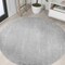 Jonathan Y Haze Solid Low-Pile Light Gray 8 ft Round Area Rug SEU100K-8R - alternate 1