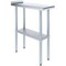 Amgood 30 in. x 12 in. Stainless Steel Work Table, Narrow Filler Table with 1.5 in. Backsplash for AMG WT-3012-BS-Z - alternate 1