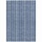 Homeroots 8' X 10' Denim Blue And Ivory Striped Washable Indoor Outdoor Area Rug 615046 - alternate 8