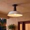 Jonathan Y Camila 14" 1-Light Classic Industrial Indoor/Outdoor Iron LED Semi Flush Mount, White/Black JYL7617A - alternate 8