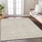 Homeroots 5' X 8' Beige And Ivory Geometric Washable Indoor Outdoor Area Rug 596076 - alternate 9