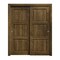 Sartodoors Sliding Closet Bypass Doors 72 x 96 inches, Ego 5010 Marble Oak, Rails Hardware Set, Wood Solid B EGO5010DBD-DMR-7296 - alternate 1
