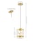 Jonathan Y Marelle 6.5" 1-Light Farmhouse Industrial Iron Filigree Caged Jar LED Pendant, Gold Painting, 3PK JYL7909A-SET3 - alternate 9