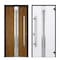 Vdomdoors Steel Door Deux 1744 Natural Oak 2 Sidelight and Transom Black Window Stainless Inserts Single Mode DEUX1744EXD-OAKB-W16+36+16xH80+16-RH-O - alternate 14