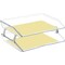 Acrimet Facility 2 Tier Letter Tray Side Load Letter Size A4 Desktop File Organizer Plastic Crystal 253.3 - alternate 6