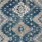 Homeroots 8' X 10' Navy Blue Beige And Ivory Medallion Washable Indoor Outdoor Area Rug 589011 - alternate 9