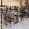 Flash Furniture HERCULES Black Ladder Back Metal Restaurant Chair - Mocha Vinyl Seat, 4PK 4-XU-DG694BLAD-MCHV-GG - alternate 9