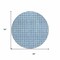 Homeroots 8' Denim Blue And Ivory Round Geometric Washable Indoor Outdoor Area Rug 614739 - alternate 7