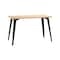 Orison Office 24x48 Mid Century Modern Desk, Black/Platinum Oak 25786 - alternate 1