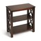 Homeroots 25" Dark Brown Two Tier Standard Bookcase 389560 - alternate 1