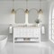 James Martin Vanities Breckenridge 60" Double Vanity, Bright White, w/ 3 CM Siberian Silestone Top 330-V60D-BW-3SFR - alternate 9