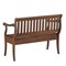 Homeroots 42in Dark Brown Solid Wood Storage Bench With Flip Top 733250 - alternate 4