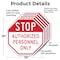 Signmission Stop Authorized Personnel Only, 10 inch X 10 inch, Aluminum Metal Signs, 5PK OC-A-5Pack-10-217 - alternate 5