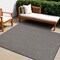 Homeroots 4' X 6' Charcoal Indoor Outdoor Area Rug 522506 - alternate 1